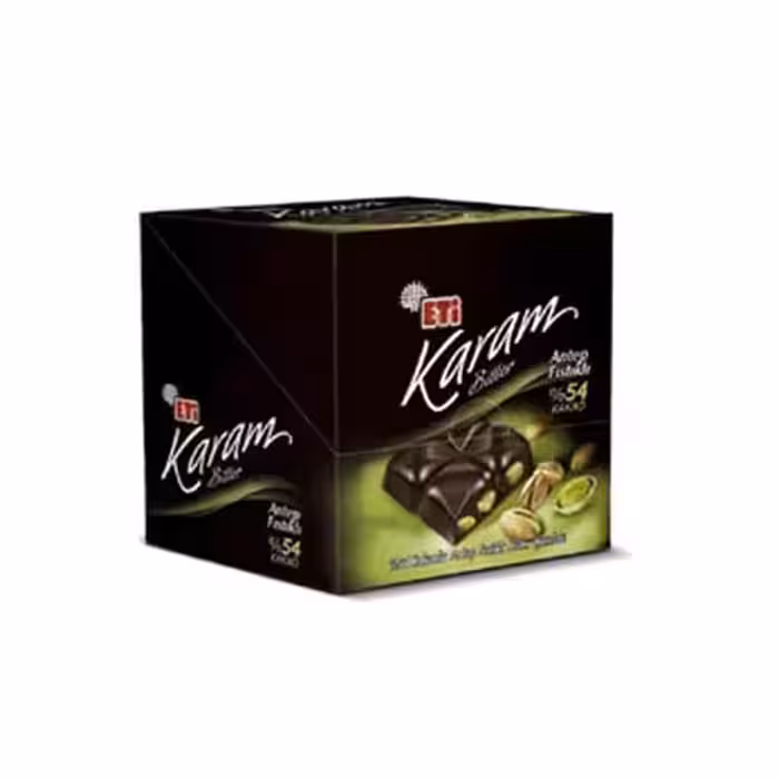 شکلات 54 درصد پسته ای 6 عددی اتی Eti