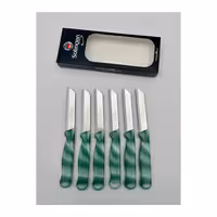 چاقوی میوه 6 تایی اصلی کلور Solingen با تیغه استیل ضد زنگ و دسته پلاستیکی باکیفیت طرح مرمری خاکی | ساخت آلمان | کیفیت برتر زولینگن