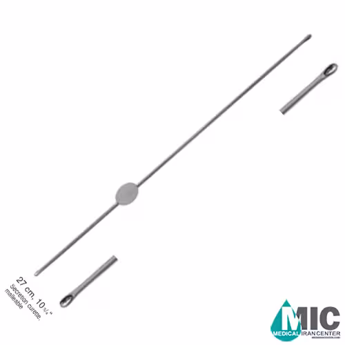 Secretion curette, malleable