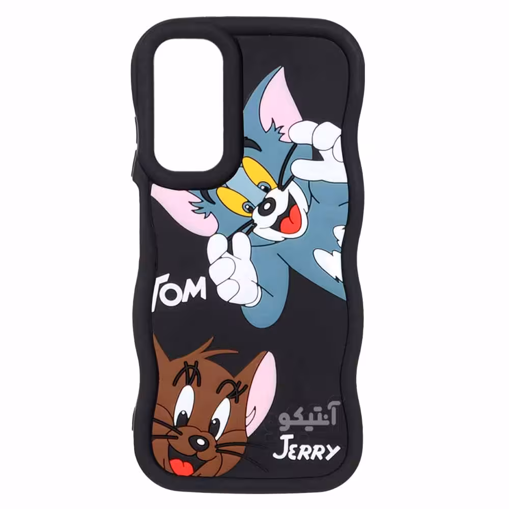 قاب کنگره ای عروسکی طرح تام و جری مناسب برای Samsung A05s-کد1227