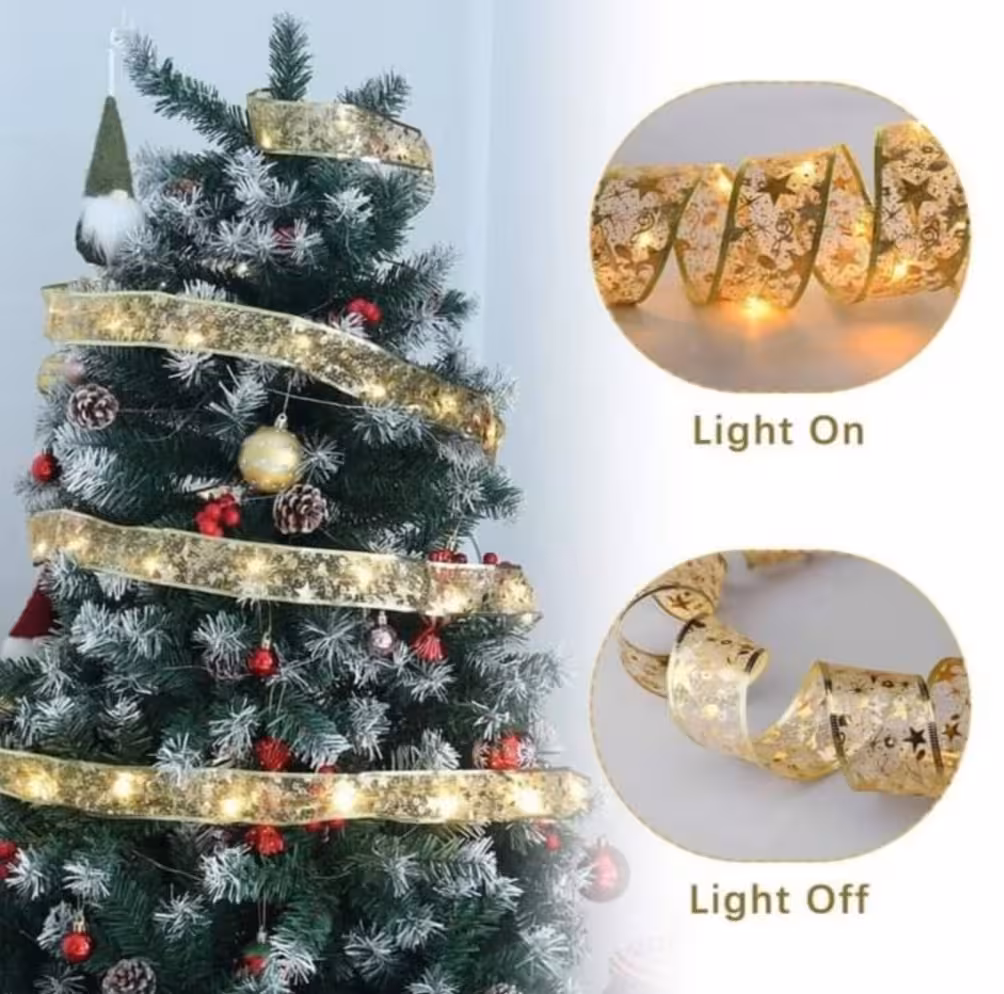 ریسه نواری روبانی باتری خور (چراغ خواب LED باتری خور)