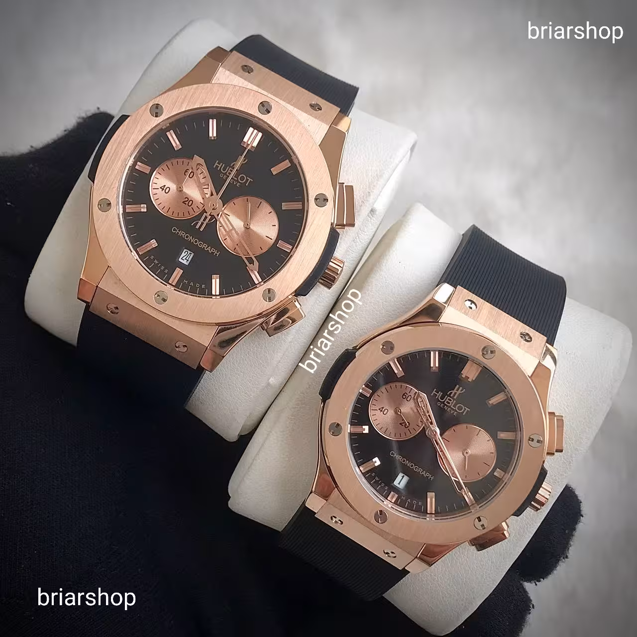 ساعت ست هابلوت HUBLOT WATCH SET rg/rg/b ساعت ست مردانه و زنانه هابلوت ساعت هابلوت ست ساعت ست عروس و داماد