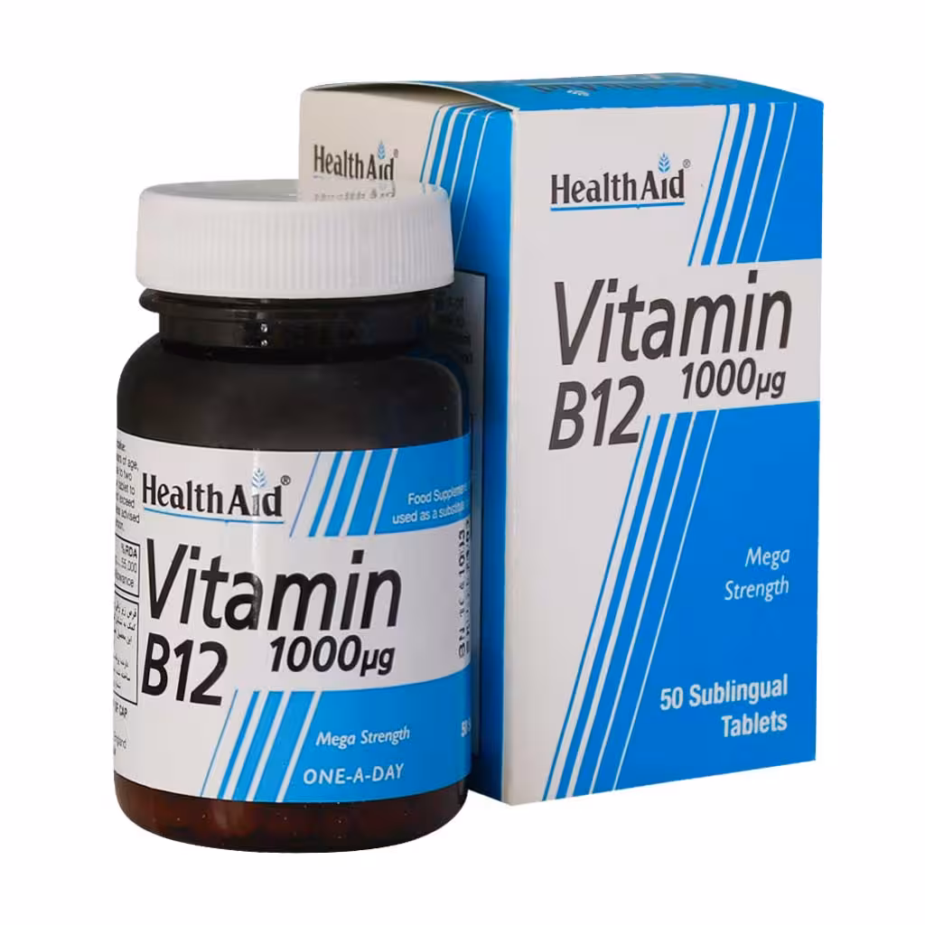 قرص ویتامین B12 1000 میکروگرم هلث اید 50 عدد