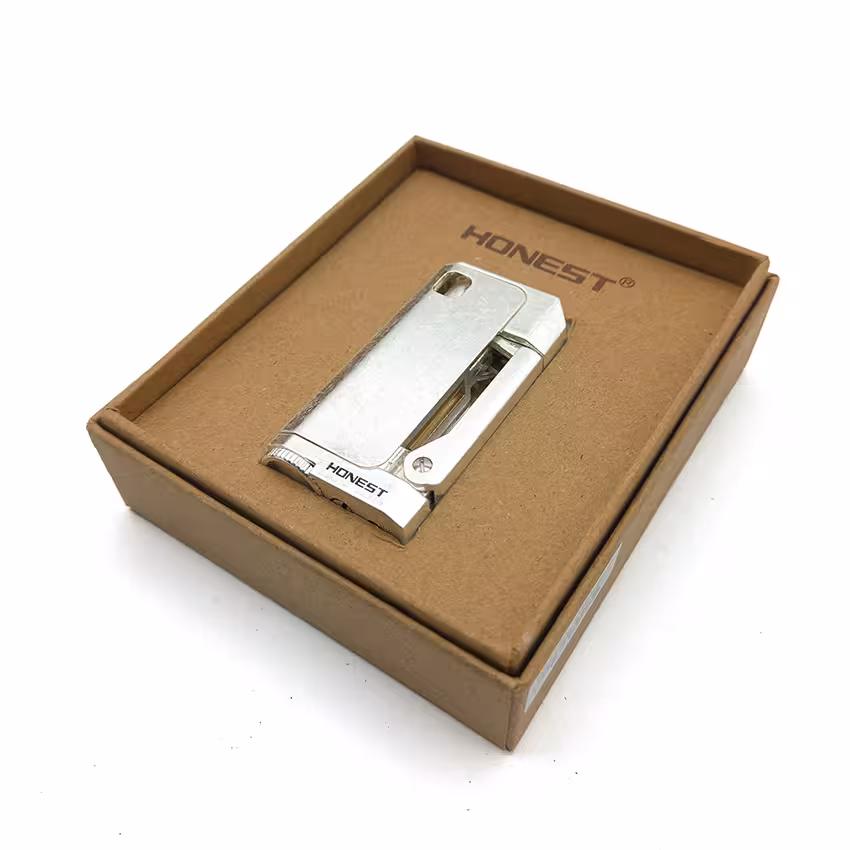 فندک بنزینی هانست نقره ای L130066