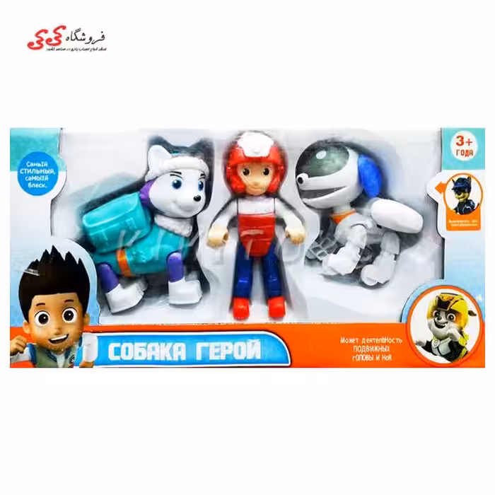 اسباب بازی ست سگ های نگهبان پاوپاترول سگ رباتی و اورست PAW