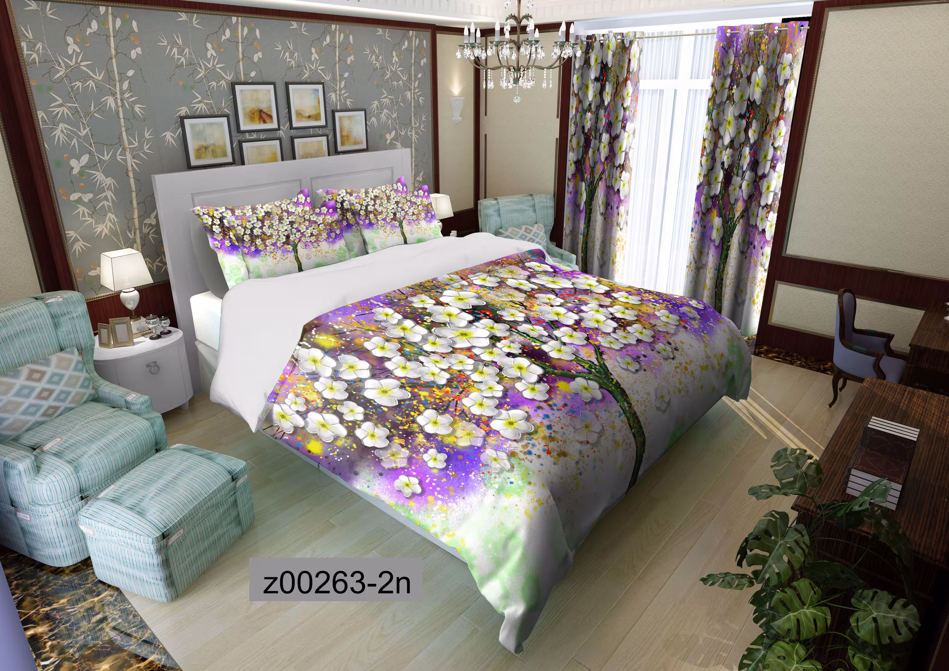 لحاف روتختی تنسل سه بعدی (3D) کالای خواب متین کد 263