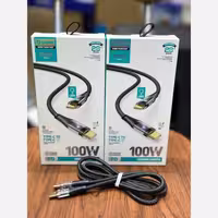 کابل شارژ چراغ دار XHANZ TC109  دوسر تایپ سی 100W
