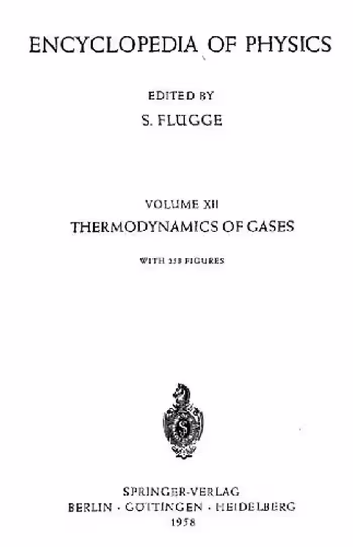 خرید و دانلود نسخه کامل کتاب Encyclopedia of Physics. Thermodynamics of Gases