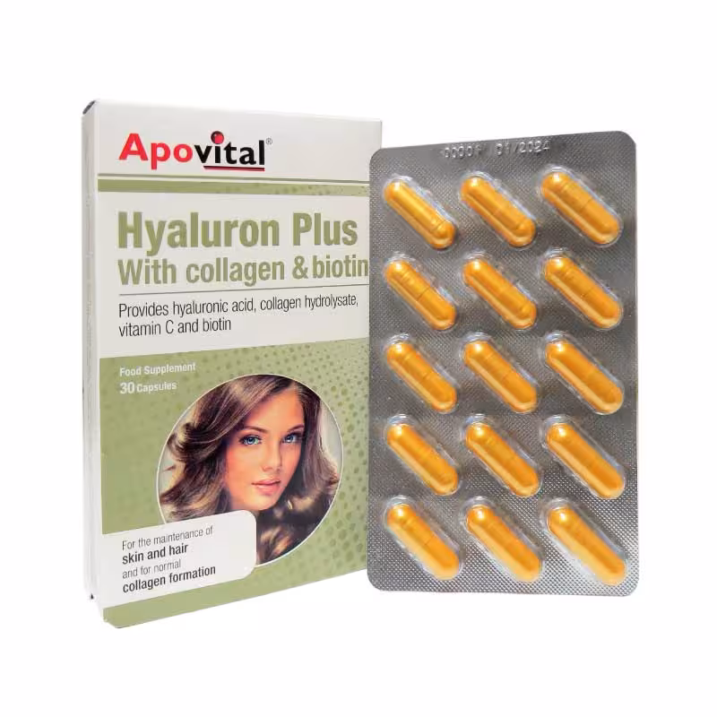 کپسول هیالورون پلاس آپوویتال 30 عددی