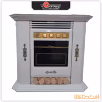 بخاری دودکش دار ایران شرق مدل 25000 (بنیامین CH250) طرح چوب سفید