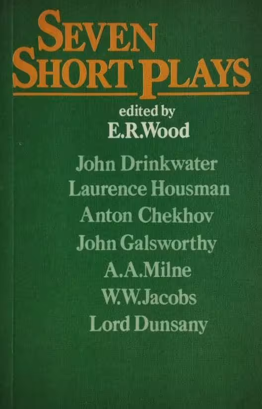 Seven short plays | E R Wood
