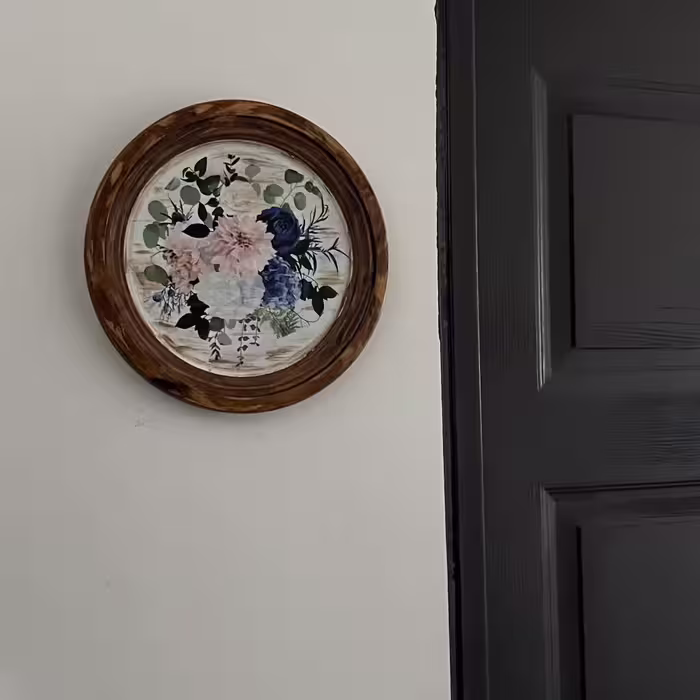 تابلو دیواری دایره گل