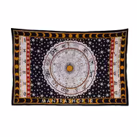 بکدراپ تپستری هندی طرح صور فلکی (رو تختی یک نفره) کد 137