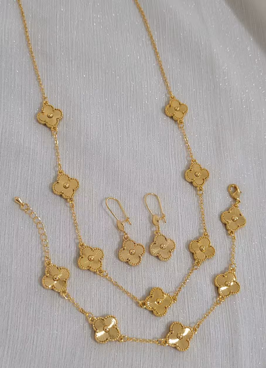 سرویس طرح طلای زنانه_دخترانه، مدل جدید ونکلیف، جنس استیل، کد1301