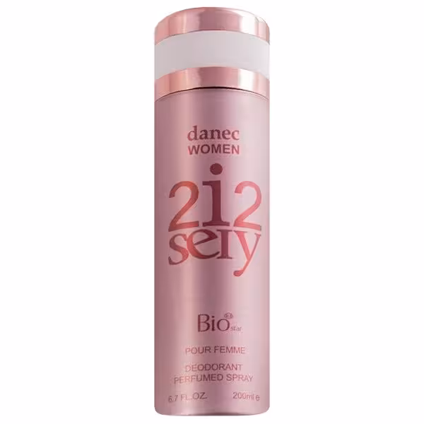اسپری بدن زنانه بیو استار مدل 2I2 SEIY حجم 200 ML