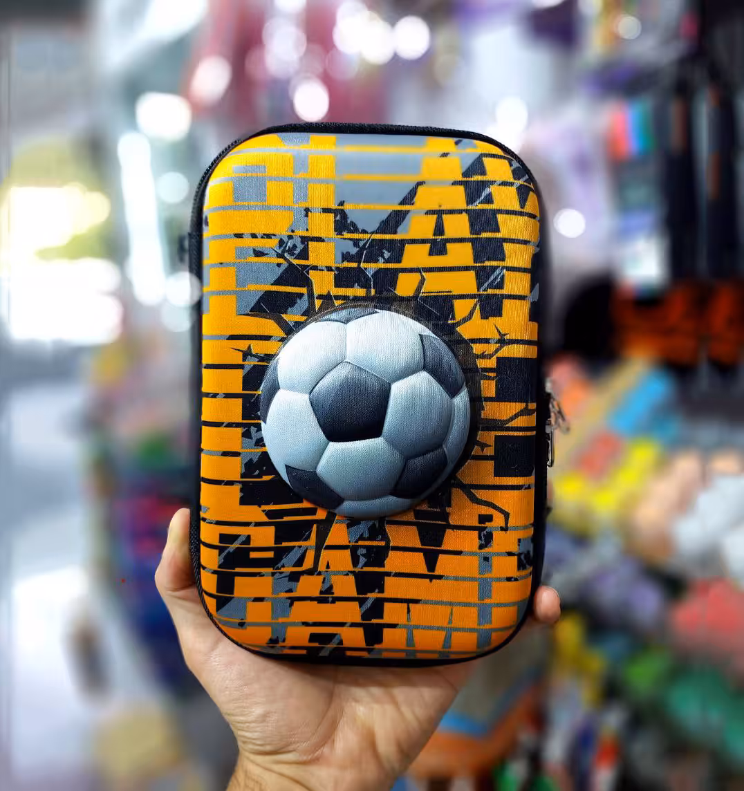 جامدادی کتابی سه بعدی بزرگ طرح توپ فوتبال