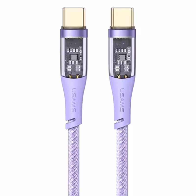 کابل دو سر تایپ سی یوسمز مدل US-SJ574 طول 1.2 متر