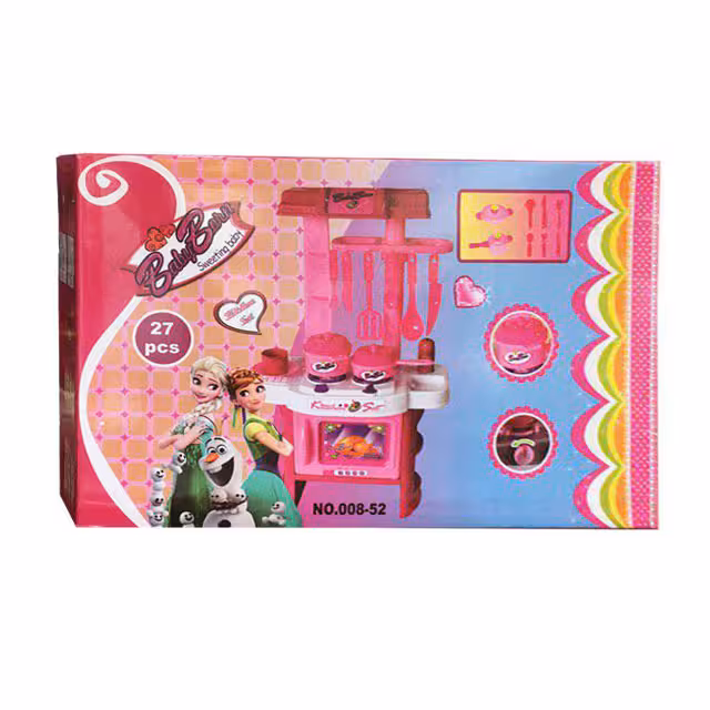 ست اسباب بازی سرویس اجاق گاز طرح آنا و السا مجموعه 27 عددی