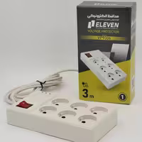 محافظ برق شش خانه رایان کلید دار 3 متری
