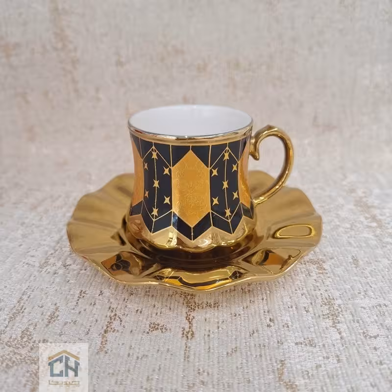ست قهوه خوری 6 نفره طرح مشکی مدل 1050067581