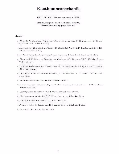 خرید و دانلود نسخه کامل کتاب Kontinuumsmechanik 001