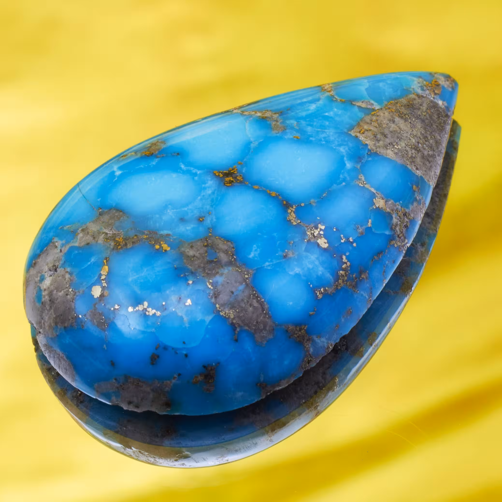 سنگ فیروزه اصل پیریتدار کد AC2