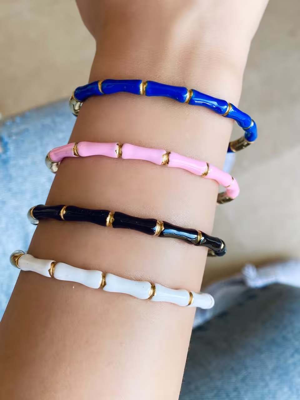 تکپوش (بنگل) استیل مدل بامبو رنگی