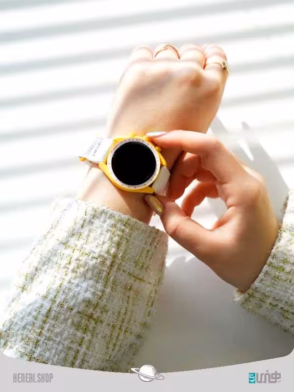 ساعت امگا هوشمند طرح سیاره گرین لاین Omega smart watch with green line planet design