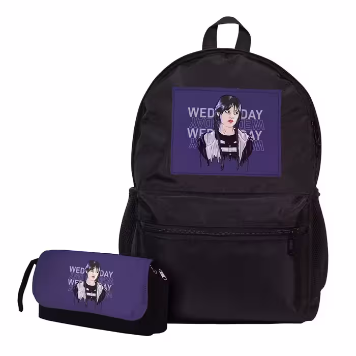 کوله پشتی مدل Wednesday به همراه جامدادی | چاوه