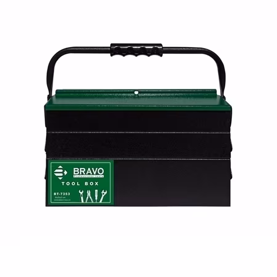 جعبه ابزار فلزی 35 سانت 3 طبقه براوو مدل BT-7353