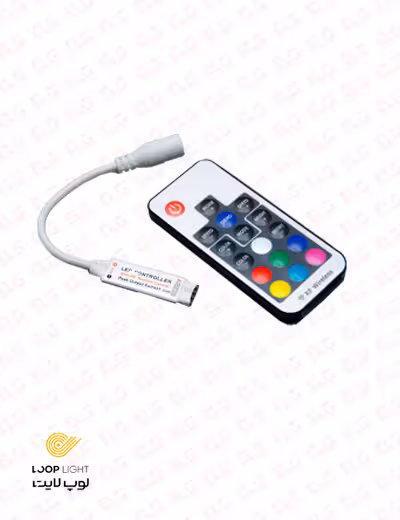 ریموت کنترل ریسه ار جی بی 12V لوپ لایت مدل RF mini