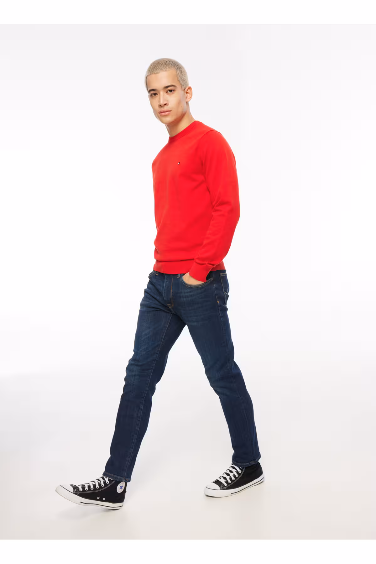 شلوار مردانه کمر نرمال باریک مردان جین مستقیم 241 LCM JAGGER PURE Lee Cooper
