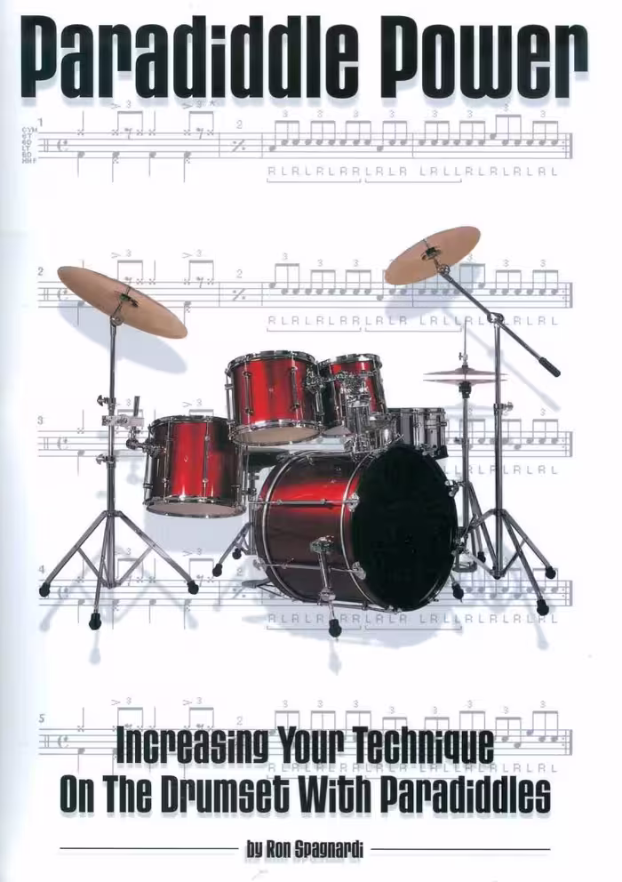 کتاب آموزش درام Ron Spagnardi_Paradiddle Power