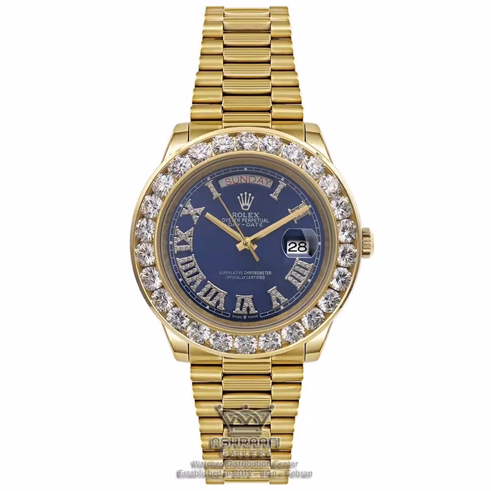 رولکس دی دیت طلایی نگین دار Rolex Day Date DB1
