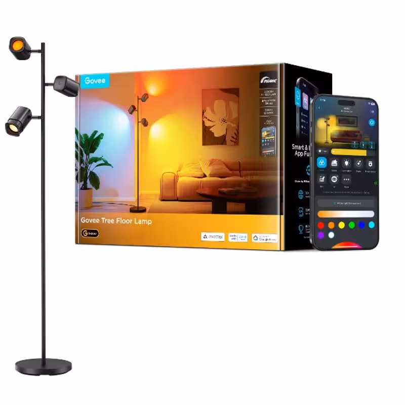 چراغ هوشمند درختی گووی Govee H60B2 Tree Floor Lamp