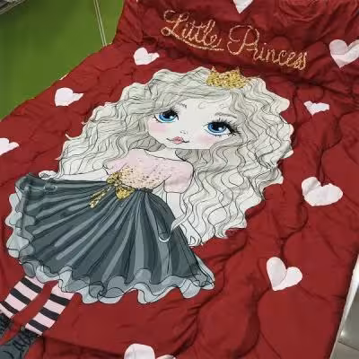 روتختی سه‌بعدی دخترانه طرح دختر مو فرفری