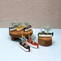 کشتی‌ریز رنگی پک 6 عددی