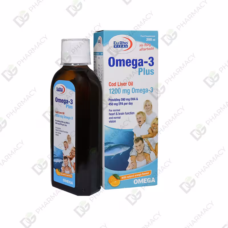 شربت امگا 3 پلاس یوروویتال دیجی فارماسی