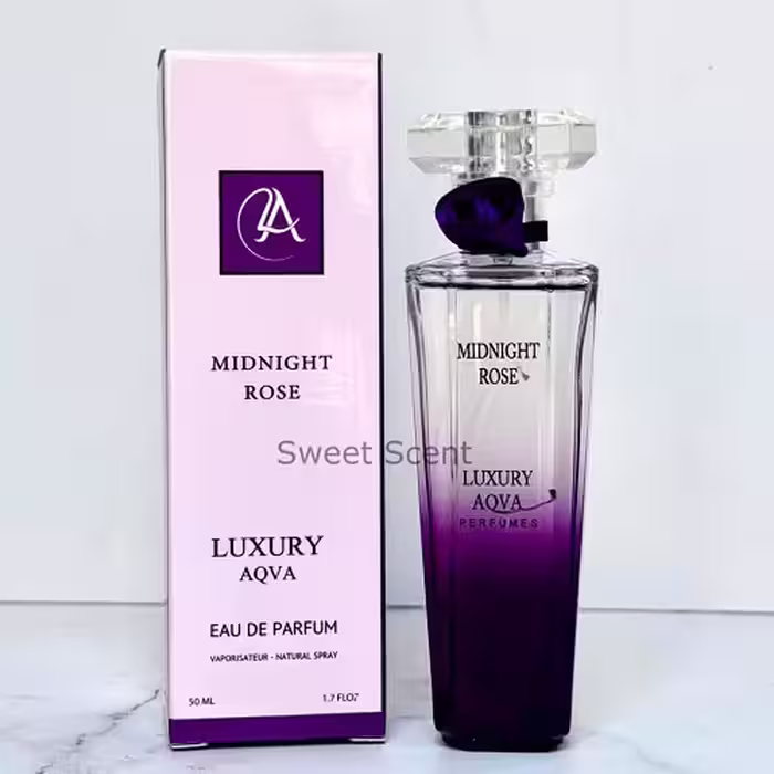 عطر و ادکلن لانکوم ترزور میدنایت رز لاکچری آکوا | Lancome Tresor Midnight Rose Luxury Aqva حجم 50 میل(شرکتی)