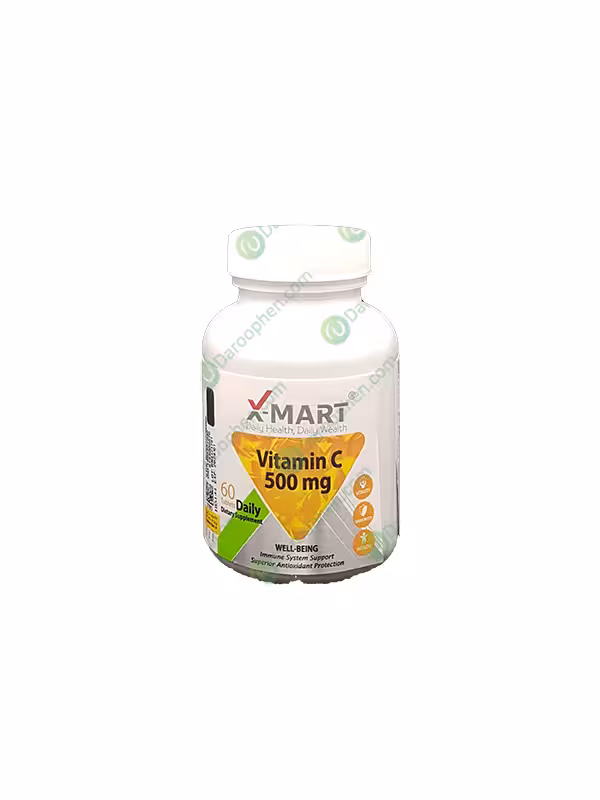 قرص ویتامین سی ایکس مارت 500 میلی گرم 60 عدد – X Mart Vitamin C 500 mg 60 Tablets