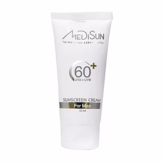 کرم ضد آفتاب SPF60  مدیسان مناسب آقایان 50 میلی لیتر