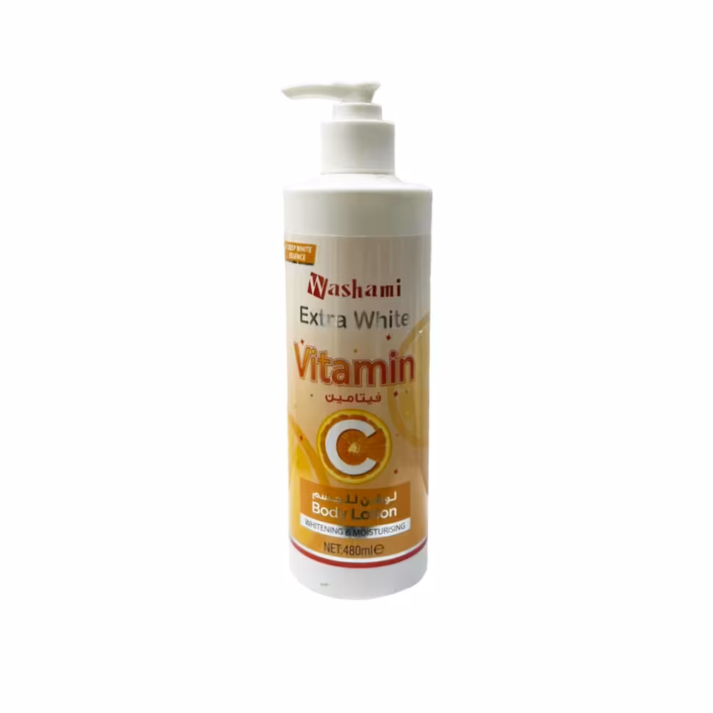 لوسیون بدن سفید کننده و مرطوب کننده ویتامین سی واشامی مدل Washami Vitamine C Body Lotion