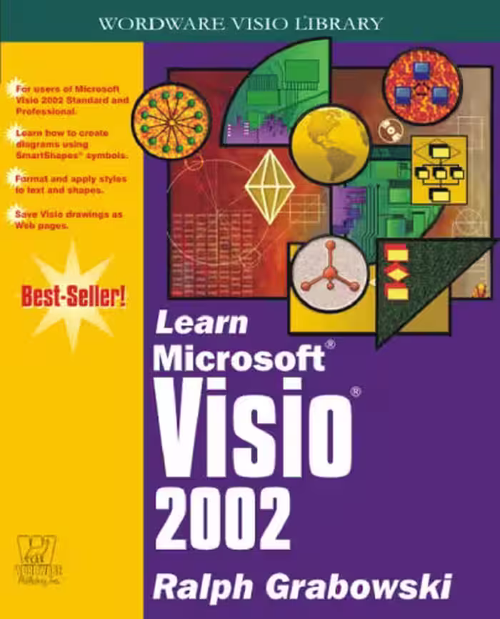 خرید و دانلود نسخه کامل کتاب Learn Microsoft VISIO 2002 (Wordware Visio Library)