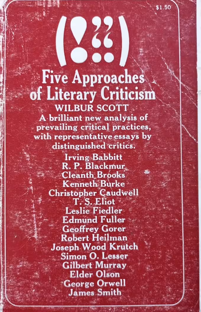 Five Approaches of Literary Criticism | Wilbur S. Scott