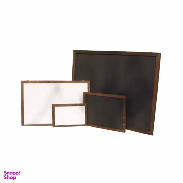 تخته دو طرفه وایت برد سیاه سایز 40*60