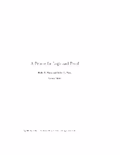 خرید و دانلود نسخه کامل کتاب A Primer for Logic and Proof
