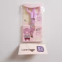 قیچی،قیجی غلاف دار،طرح گربه ،رنگ بنفش،سبز،صورتی تیز وکیفیت عالی .کد2