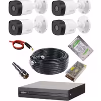 پک داهوا  کامل دوربین و دستگاه و سایر لوازم

