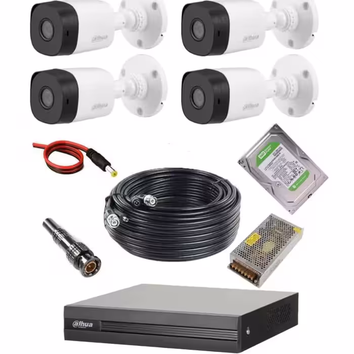 پک داهوا  کامل دوربین و دستگاه و سایر لوازم

