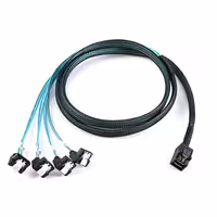 کابل تبدیل Mini SAS SFF-8643 به چهار SATA اسمارطور مدل 90 درجه کد SM115 | کالا مکس